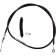 (image for) Drag Specialties Black Vinyl High Efficiency Clutch Cable - 0652-1387