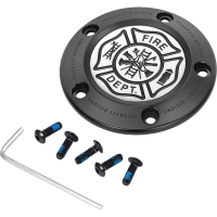 (image for) Timing Cover Black w/ Maltese cross Fire Dept.