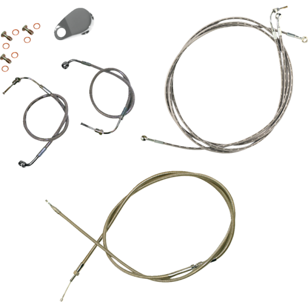 (image for) LA Choppers Stainless Braided Standard Kit