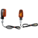 (image for) Black Satin Oblong Marker Light - Amber