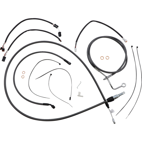 (image for) MAGNUM Karbonfibr Designer DOT Handlebar Installation Kit, 12"-14" Apes