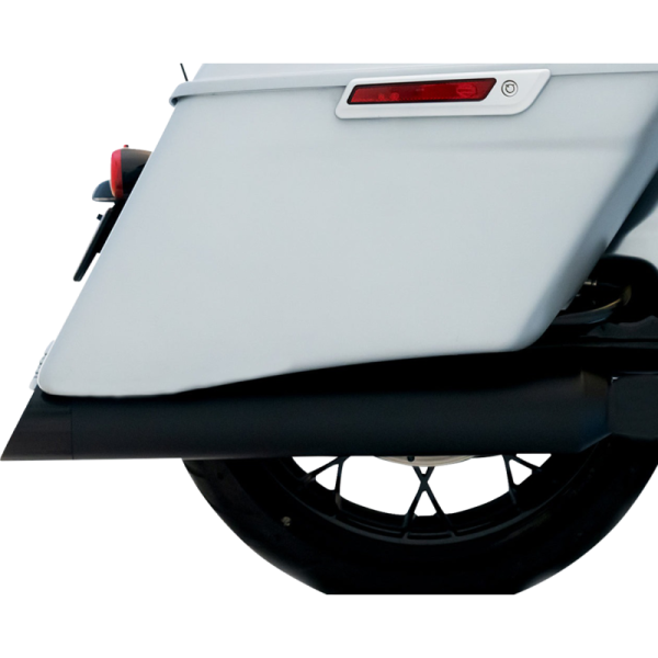 (image for) Rinehart Racing DBX 4.5" Slip-On Muffler - Black w/ Slash cut black end caps