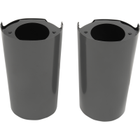 (image for) Fork Slider Covers - Black, Stock Length