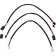 (image for) Black w/ Black Fittings XR Stainless DOT Kit - 12-14 in.