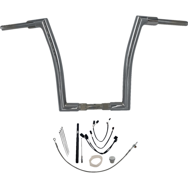 (image for) FAT BAGGERS INC Fat Baggers Flat Top EZ Install Handlebar 16" Chrome