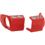 (image for) Acerbis Lower Fork Cover Sets/Shoe Protectors for Inverted Forks - Red (shoe protector)