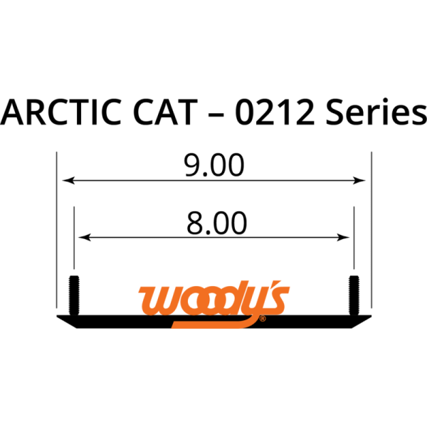 (image for) WOODYS Woody's Standard Mini Sled Runner for Arctic Cat ZR 200 ES 21