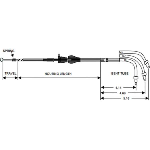 (image for) Drag Specialties Braided Idle Cable for Touring