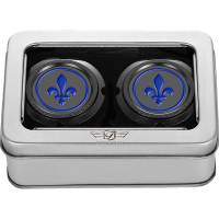 (image for) Axle Nut Cover Black w/ Fleur-de-lis