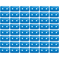 (image for) Two-Hole Double Grand Digger Support Plate - Blue (48 Pk.)