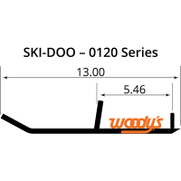 (image for) Woody's Standard Mini Sled Runner for Ski-Doo Mini Z 98-09