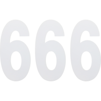 (image for) Standard Numbers - 6" White - No. 6