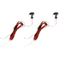 (image for) Micro Bullet LED Turn Signal, Red, chrome finish