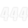 (image for) Factory Numbers - 6" White - No. 4