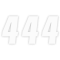 (image for) Factory Numbers - 6" White - No. 4