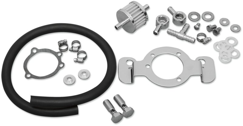 (image for) Drag Specialties Crankcase Breather/Support Bracket Kit (XL)