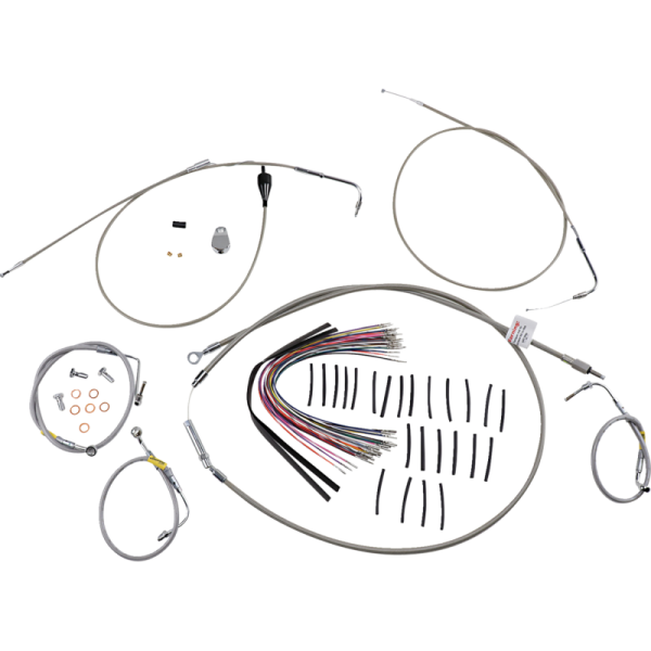 (image for) Burly Brand Ape Hanger Install Kit - Stainless Steel