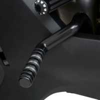 (image for) Adjustable Highway Pegs, Satin black with contrast cut