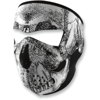 (image for) Neoprene Full-Face Mask - Black and white skull face