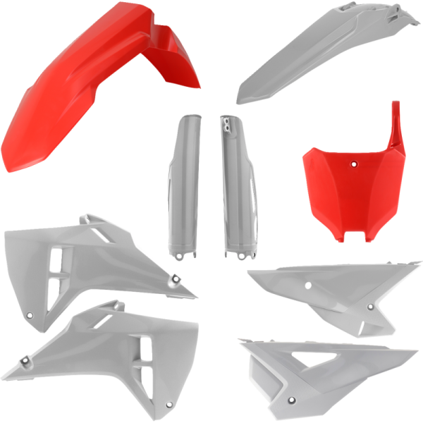 (image for) Acerbis Replacement Plastic Full Kit - Red/gray