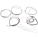 (image for) XR Stainless w/ Chrome Fittings DOT Handlebar Installation Kit, 15"-17" Apes