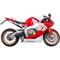 (image for) LV-10 Black stainless steel Slip-On for HONDA CBR1000RR Fireblade/SP/SP2 17-22