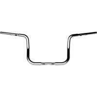 (image for) Chrome 1 1/4" Twin Round Handlebars, 10" End Rise