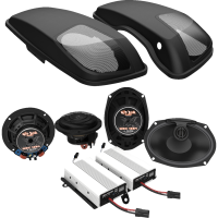 (image for) 800-Watt Amp/Front Speaker and Lid Kit (Batwing)