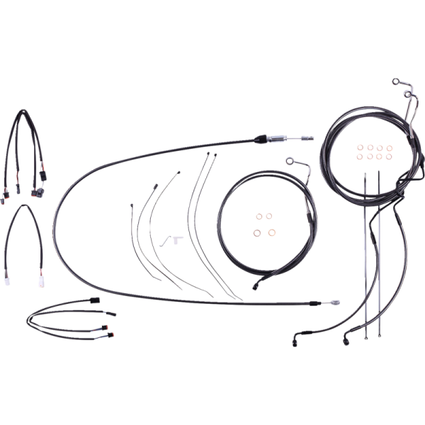 (image for) MAGNUM Designer DOT Handlebar Installation Kit - 15-17 in. Apes