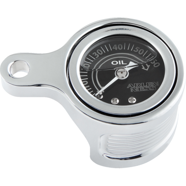 (image for) Arlen Ness Method Oil Pressure Gauge Kit - Chrome