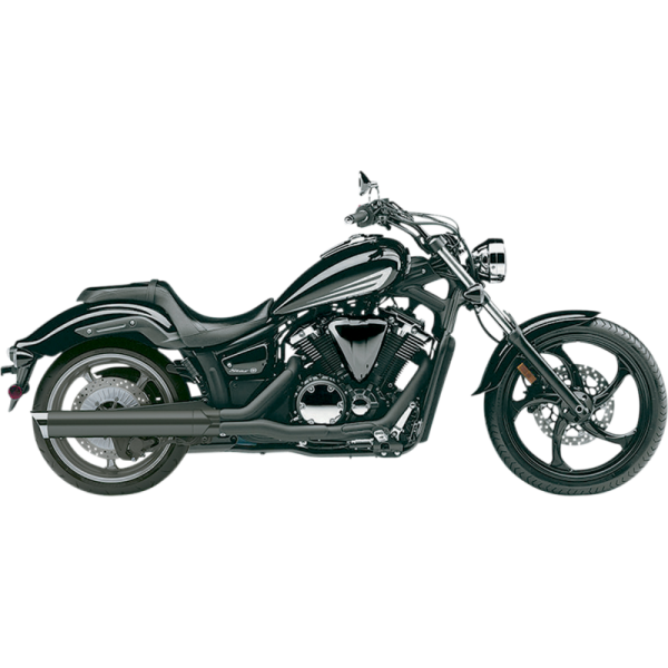 (image for) Cobra 4" Slip-On Muffler, Dual-Cut, Black