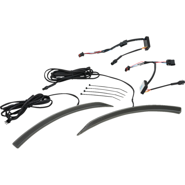 (image for) SHOW CHROME Slayer Front Fender LEDs - Smoke