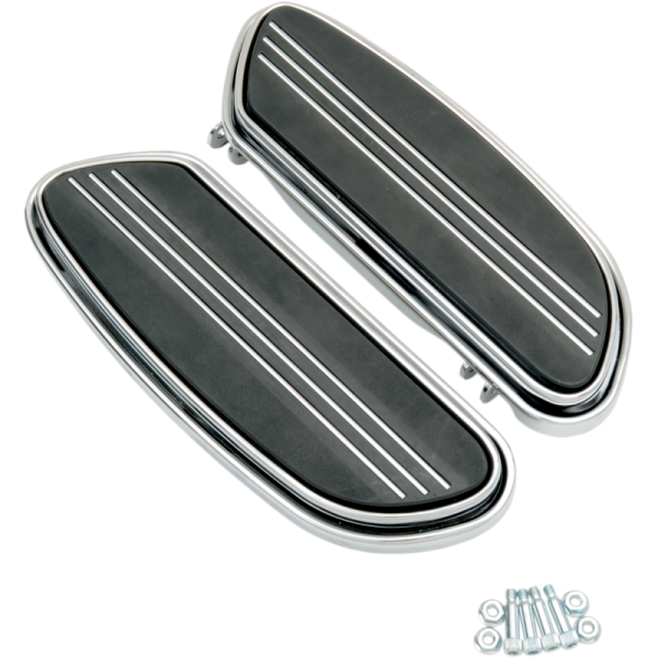 (image for) Drag Specialties Sweeper Driver Floorboards (Chrome)