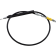 (image for) LA Choppers Black Vinyl/Stainless Braided Clutch Cable for 18-24 Softail w/ ABS (12-14in.)