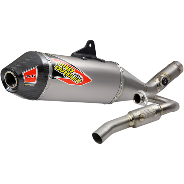 (image for) Pro Circuit Ti-6 Titanium Exhaust System w/ Carbon End Cap for Suzuki RM-Z250
