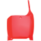 (image for) UFO Front Number Plate - 00-22 CR red