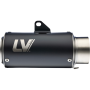 (image for) LeoVince LV Corsa Slip-On Muffler - Black Stainless Steel