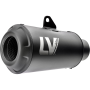 (image for) LeoVince LV-10 Full Black Stainless Steel Slip-On Exhaust