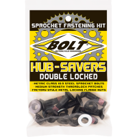 (image for) Hub-Savers Double Locked Sprocket Fastening Kit - Black