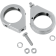(image for) Turn Signal Fork Clamps, Chrome, 49 mm (grooved)