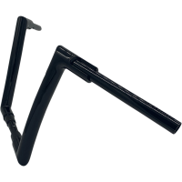 (image for) EZ Install Flat Top Handlebar - Gloss Black, 12” Rise