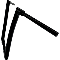 (image for) EZ Install Flat Top Handlebar - Gloss Black, 16” Rise
