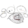 (image for) Burly Brand Stainless Steel Handlebar Cable/Line Install Kit, For 13" Ape hanger bar