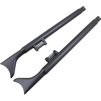 (image for) 2 1/4" Fishtail Mufflers 36" Black No Baffles