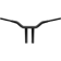 (image for) Gloss Black 12" End Rise 1 1/2" One-Piece Kagefighter T-Bar