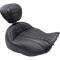 (image for) Mustang Deluxe Touring Solo Seat With Backrest, w/ black stitching