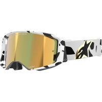 (image for) Alpinestars Supertech Goggle, Corp White/Gold with Mirror Gold Lens