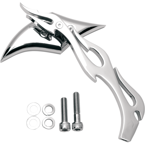 (image for) Drag Specialties Gothic Mirror with Sculptured Flame Stem, Right side