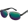 (image for) Commandant Sunglasses - Matte metallic charcoal w/ matte black metal/brown HD green mirror