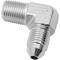 (image for) Chrome Fitting AN-3 male x 1/8" NPT male 90°